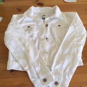 Brand new never worn white jean jacket